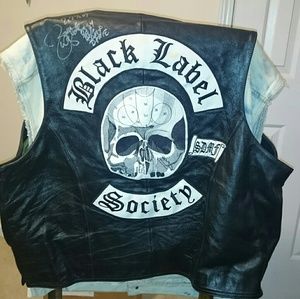Jackets Coats Zakk Wylde Autographed Black Label Society Vest Poshmark
